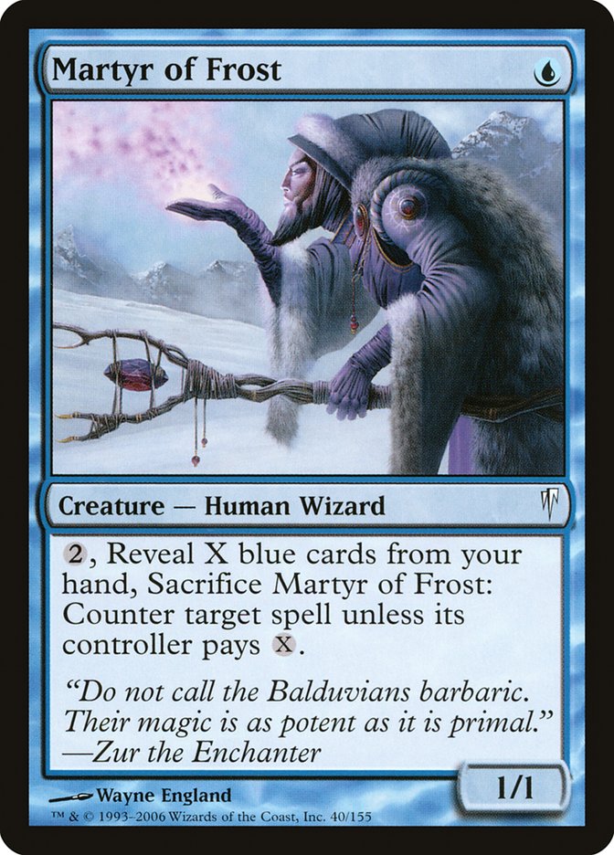 Martyr of Frost [Coldsnap] | Golgari Games