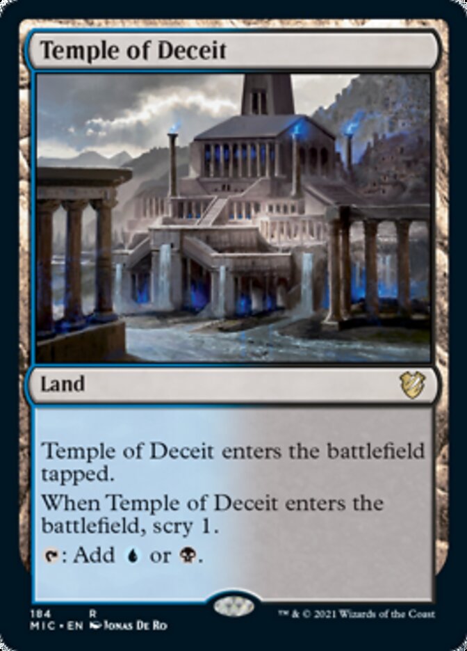 Temple of Deceit [Innistrad: Midnight Hunt Commander] | Golgari Games