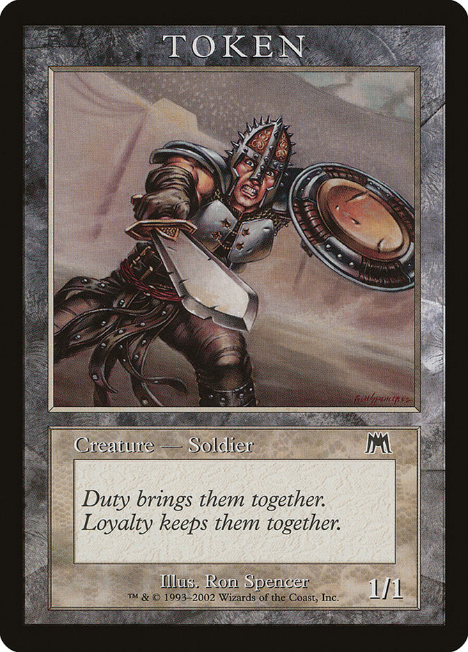 Soldier Token [Magic Player Rewards 2002] | Golgari Games