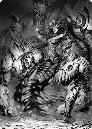 Vraska, Betrayal's Sting Art Card [Phyrexia: All Will Be One Art Series] | Local Legends