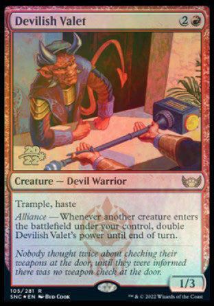 Devilish Valet [Streets of New Capenna Prerelease Promos] | Golgari Games