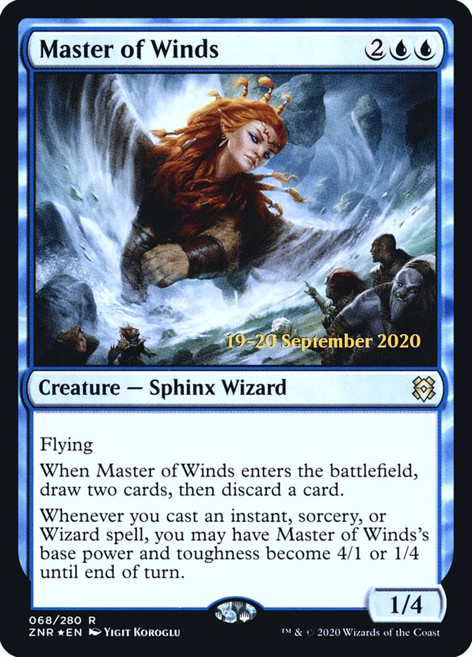 Master of Winds [Zendikar Rising Prerelease Promos] | Golgari Games