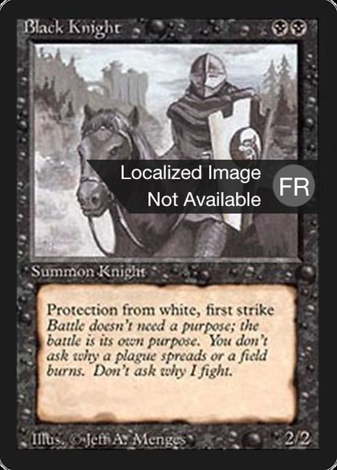 Black Knight [Foreign Black Border] | Golgari Games