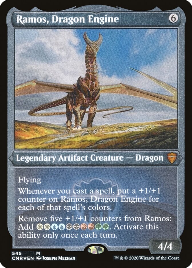 Ramos, Dragon Engine (Etched) [Commander Legends] | Local Legends