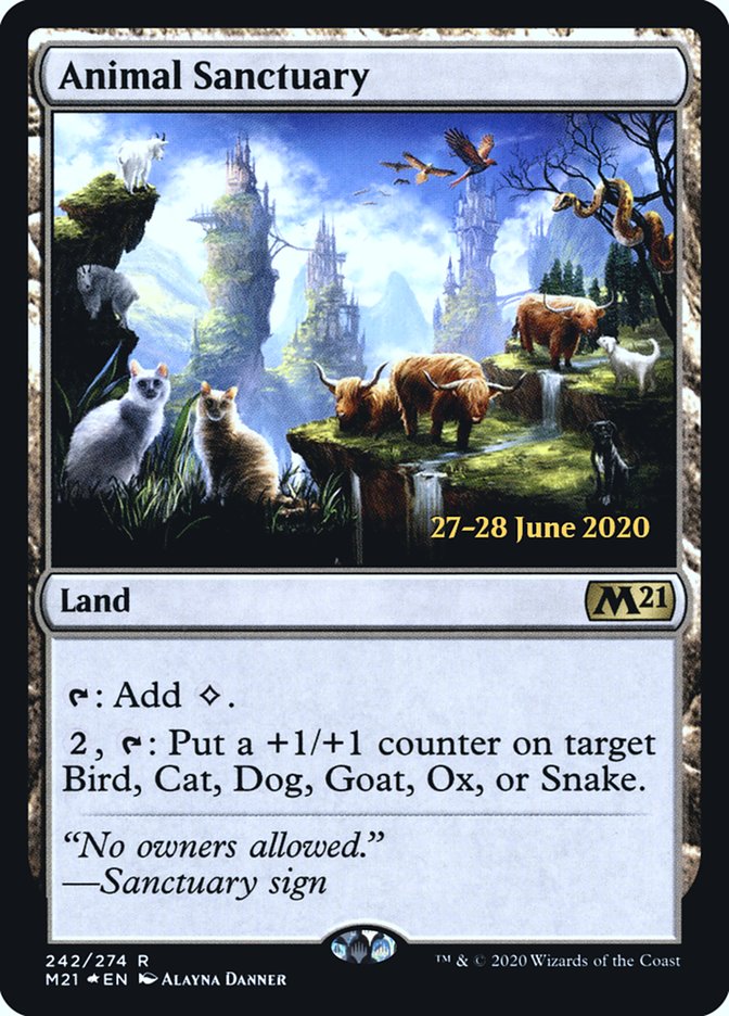 Animal Sanctuary [Core Set 2021 Prerelease Promos] | Golgari Games