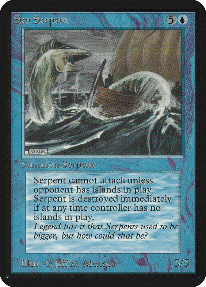 Sea Serpent [Alpha Edition] | Golgari Games