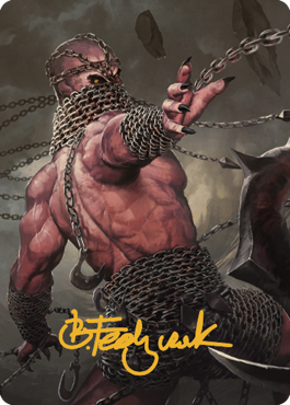 Chain Devil Art Card (Gold-Stamped Signature) [Commander Legends: Battle for Baldur's Gate Art Series] | Golgari Games