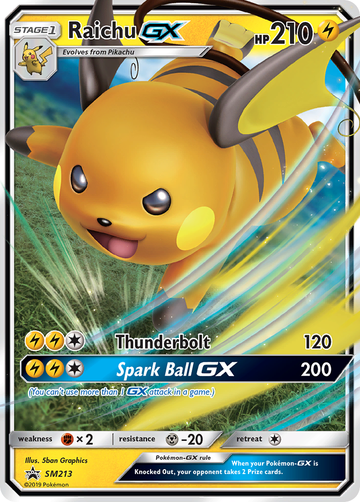 Raichu GX (SM213) [Sun & Moon: Black Star Promos] | Golgari Games