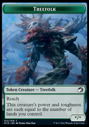 Treefolk Token [Innistrad: Midnight Hunt Tokens] | Golgari Games