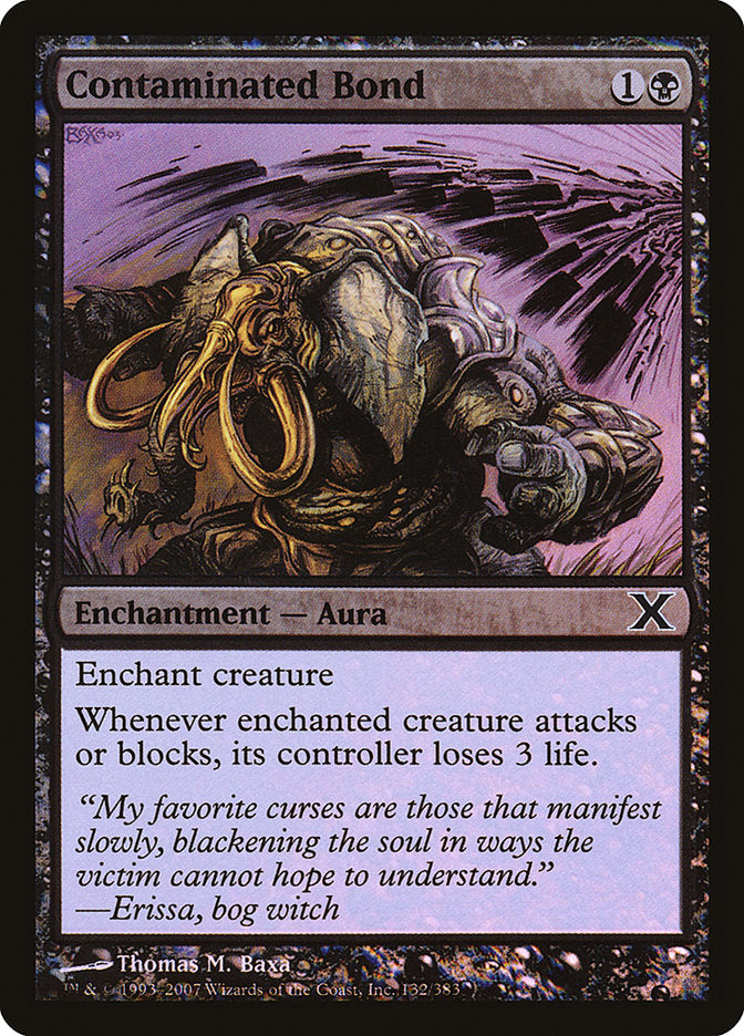 Contaminated Bond (Premium Foil) [Tenth Edition] | Local Legends