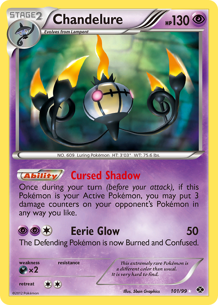 Chandelure (101/99) [Black & White: Next Destinies] | Golgari Games