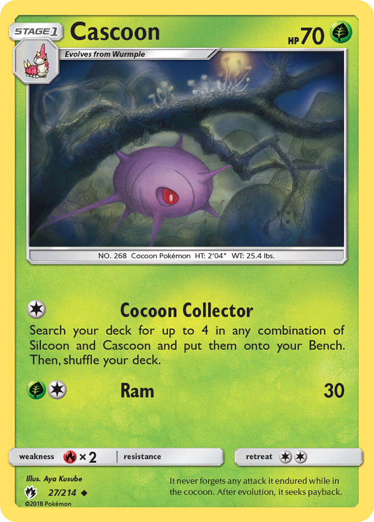 Cascoon (27/214) [Sun & Moon: Lost Thunder] | Golgari Games