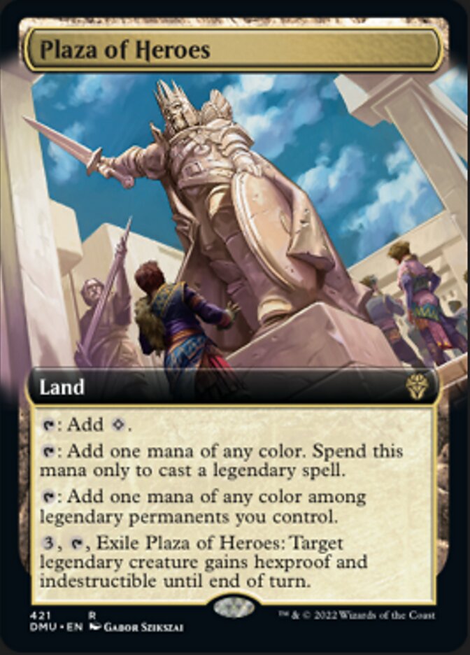 Plaza of Heroes (Extended Art) [Dominaria United] | Golgari Games