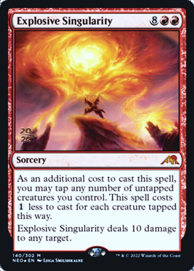 Explosive Singularity [Kamigawa: Neon Dynasty Prerelease Promos] | Local Legends