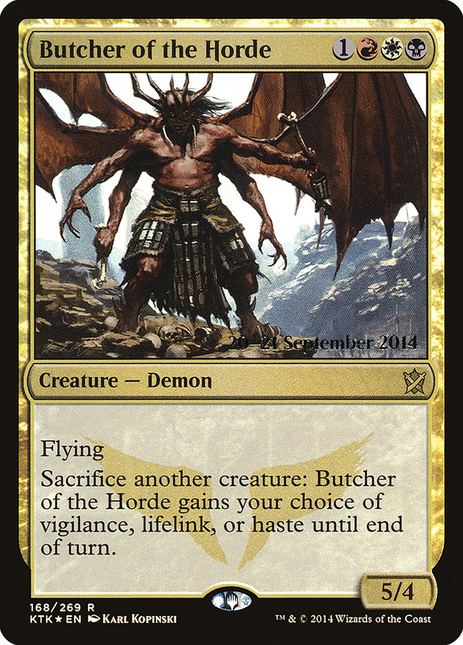 Butcher of the Horde [Khans of Tarkir Prerelease Promos] | Golgari Games