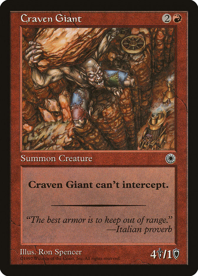 Craven Giant [Portal] | Golgari Games