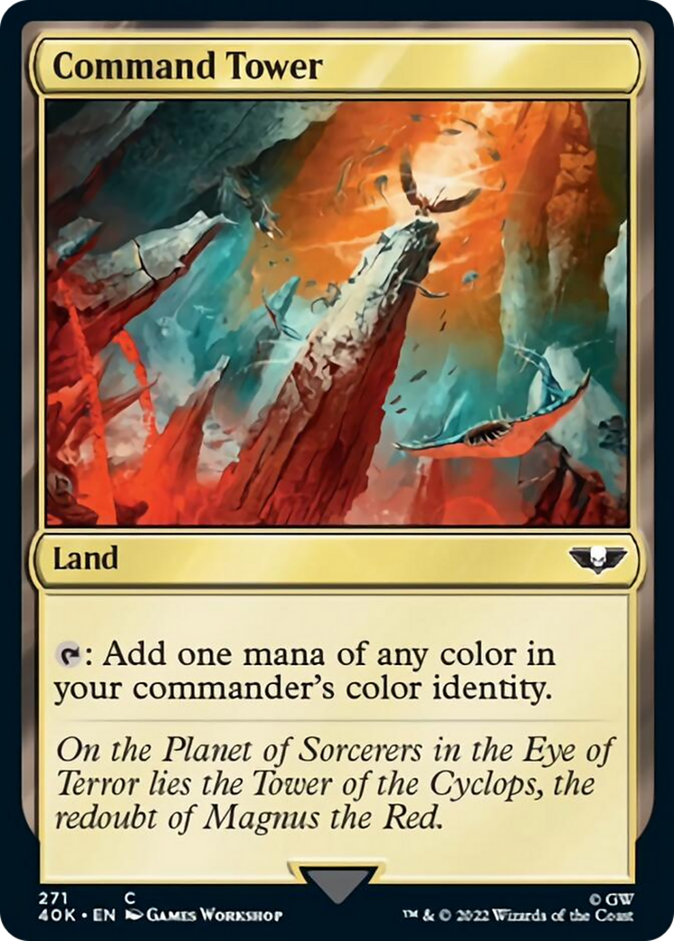 Command Tower (271) (Surge Foil) [Universes Beyond: Warhammer 40,000] | Local Legends