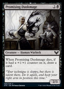 Promising Duskmage [Strixhaven: School of Mages] | Golgari Games