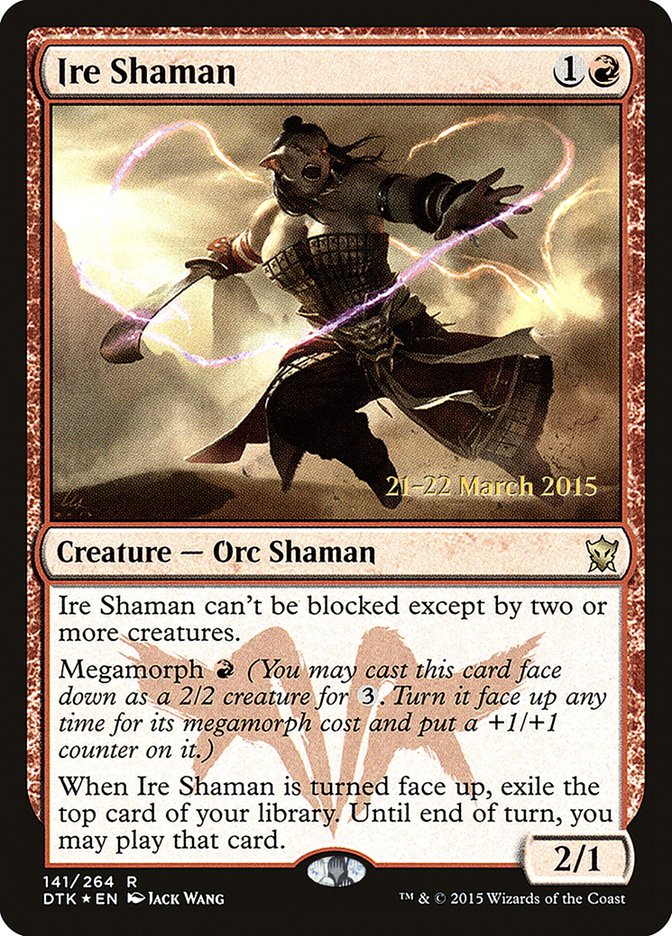 Ire Shaman [Dragons of Tarkir Prerelease Promos] | Golgari Games