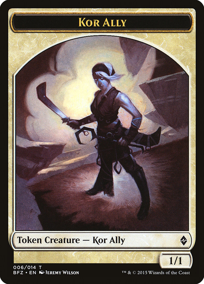 Kor Ally Token [Battle for Zendikar Tokens] | Golgari Games