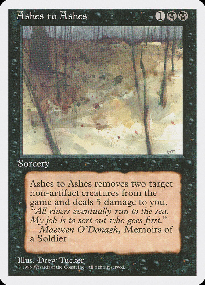 Ashes to Ashes [Fourth Edition] | Golgari Games