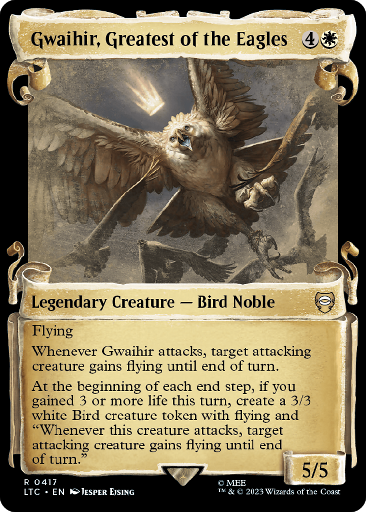 Gwaihir, Greatest of the Eagles [The Lord of the Rings: Tales of Middle-Earth Commander Showcase Scrolls] | Golgari Games