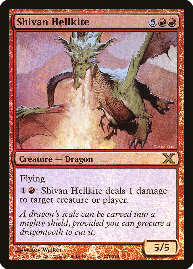 Shivan Hellkite (Premium Foil) [Tenth Edition] | Local Legends
