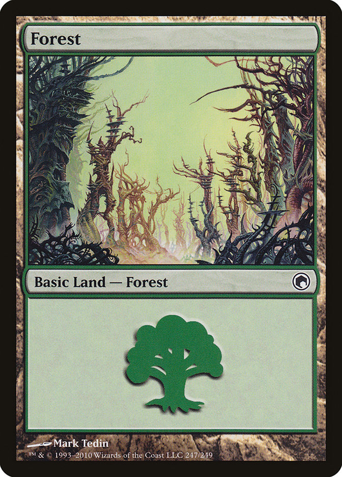 Forest (247) [Scars of Mirrodin] | Local Legends