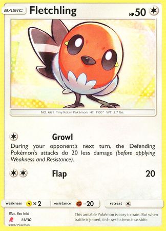 Fletchling (11/30) [Sun & Moon: Trainer Kit - Lycanroc] | Golgari Games