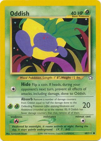 Oddish (68/111) [Neo Genesis Unlimited] | Golgari Games