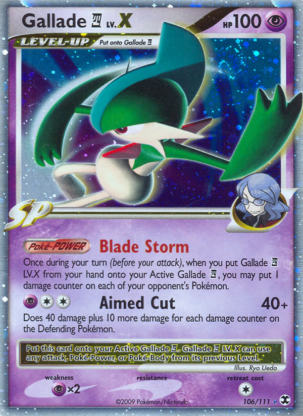 Gallade LV.X (106/111) [Platinum: Rising Rivals] | Golgari Games