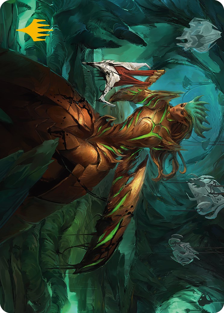 Glissa Sunslayer Art Card (Gold-Stamped Signature) [Phyrexia: All Will Be One Art Series] | Local Legends