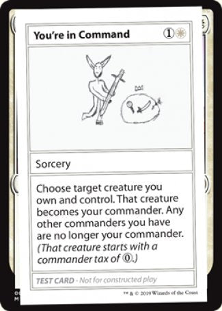 You're in Command (2021 Edition) [Mystery Booster Playtest Cards] | Golgari Games