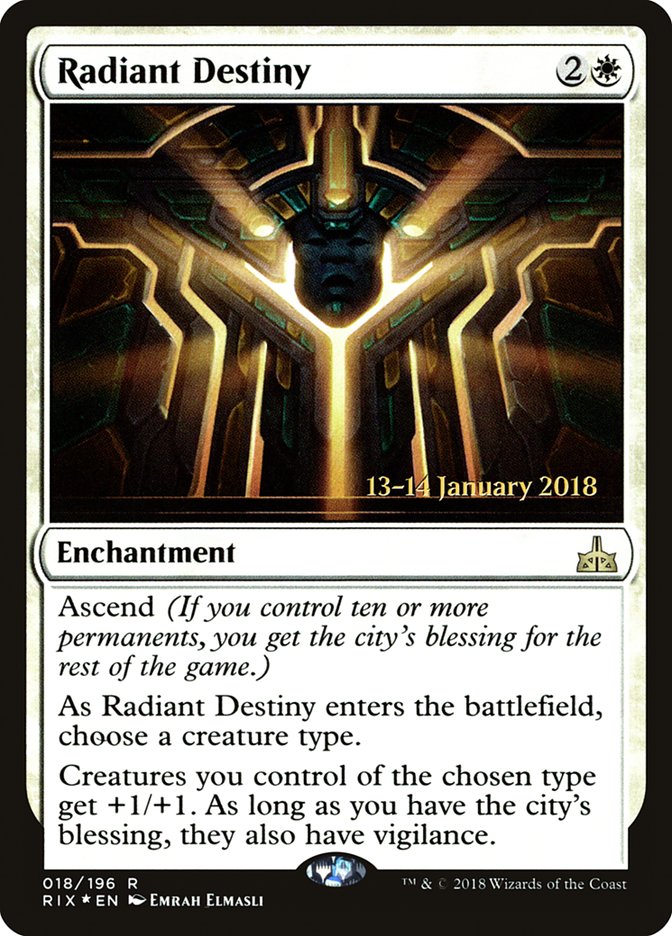 Radiant Destiny [Rivals of Ixalan Prerelease Promos] | Local Legends