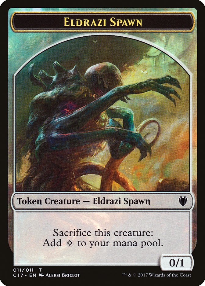 Eldrazi Spawn // Vampire Double-sided Token [Commander 2017 Tokens] | Golgari Games