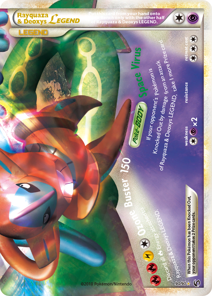 Rayquaza & Deoxys LEGEND (90/90) [HeartGold & SoulSilver: Undaunted] | Golgari Games