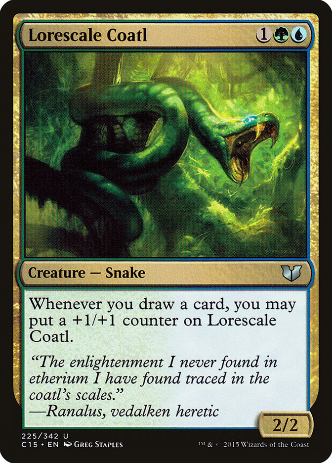 Lorescale Coatl [Commander 2015] | Golgari Games