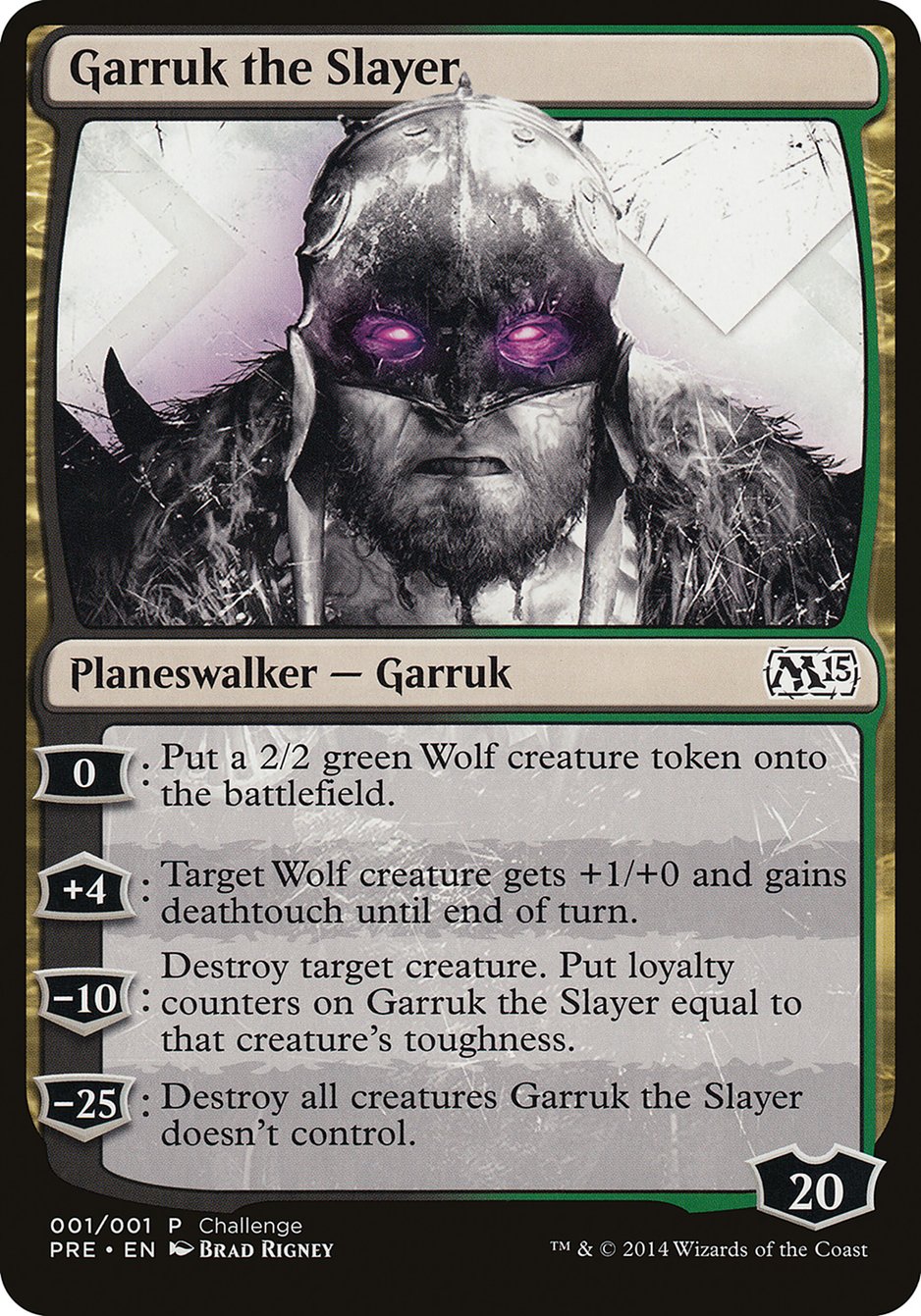 Garruk the Slayer (Prerelease Challenge) [Magic 2015 Prerelease Promos] | Golgari Games