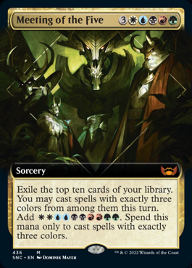 Meeting of the Five (Extended Art) [Streets of New Capenna] | Local Legends