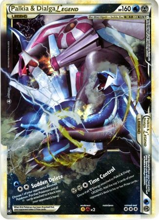 Palkia & Dialga LEGEND (101/102) (Jumbo Card) [HeartGold & SoulSilver: Triumphant] | Golgari Games