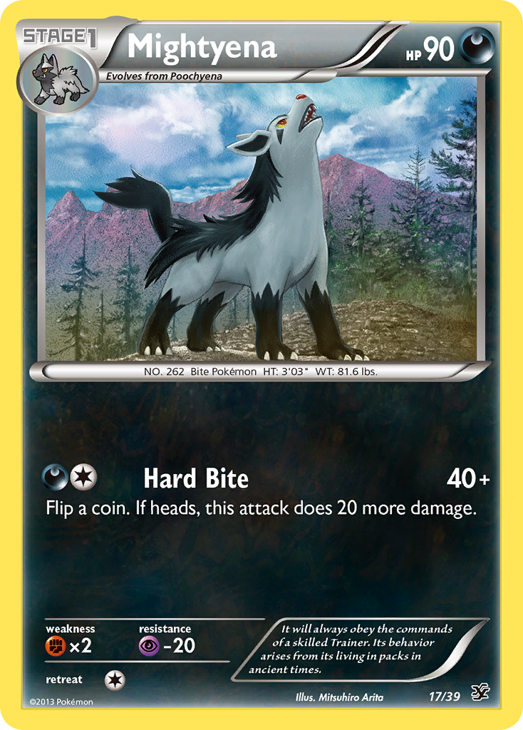 Mightyena (17/39) [XY: Kalos Starter Set] | Golgari Games