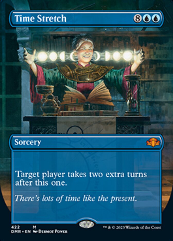 Time Stretch (Borderless Alternate Art) [Dominaria Remastered] | Golgari Games