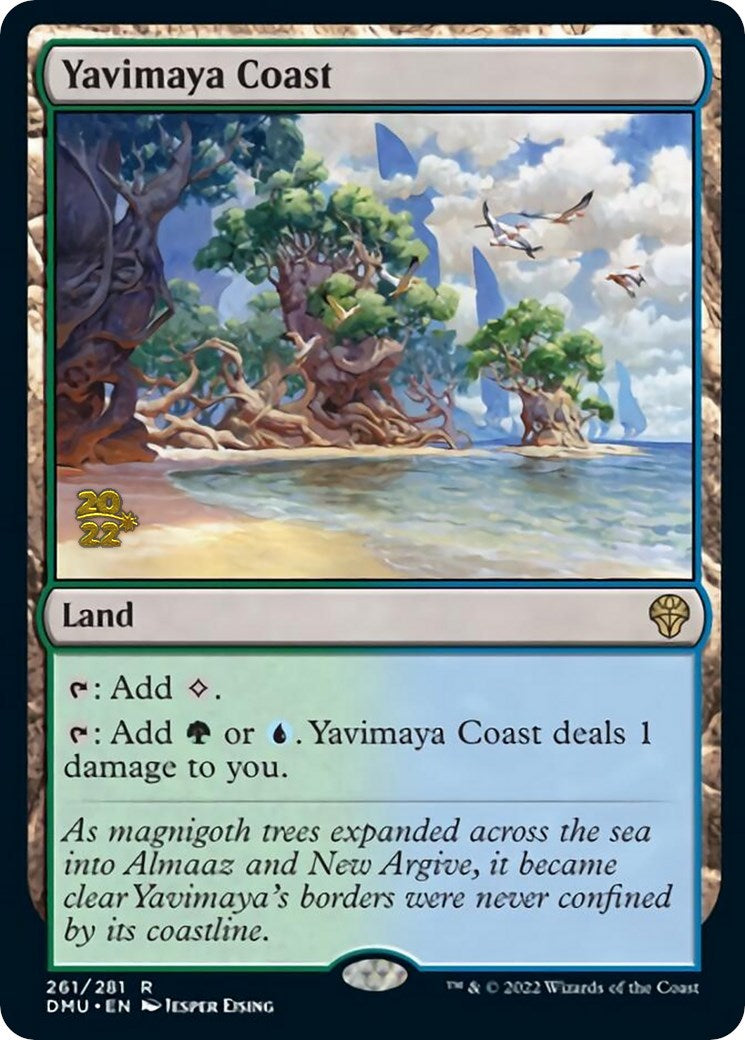 Yavimaya Coast [Dominaria United Prerelease Promos] | Golgari Games