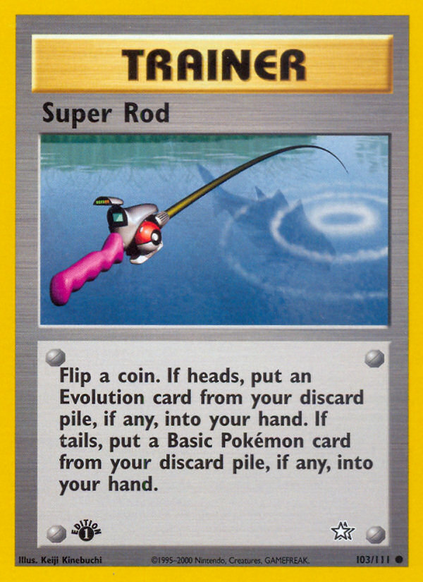 Super Rod (103/111) [Neo Genesis 1st Edition] | Golgari Games