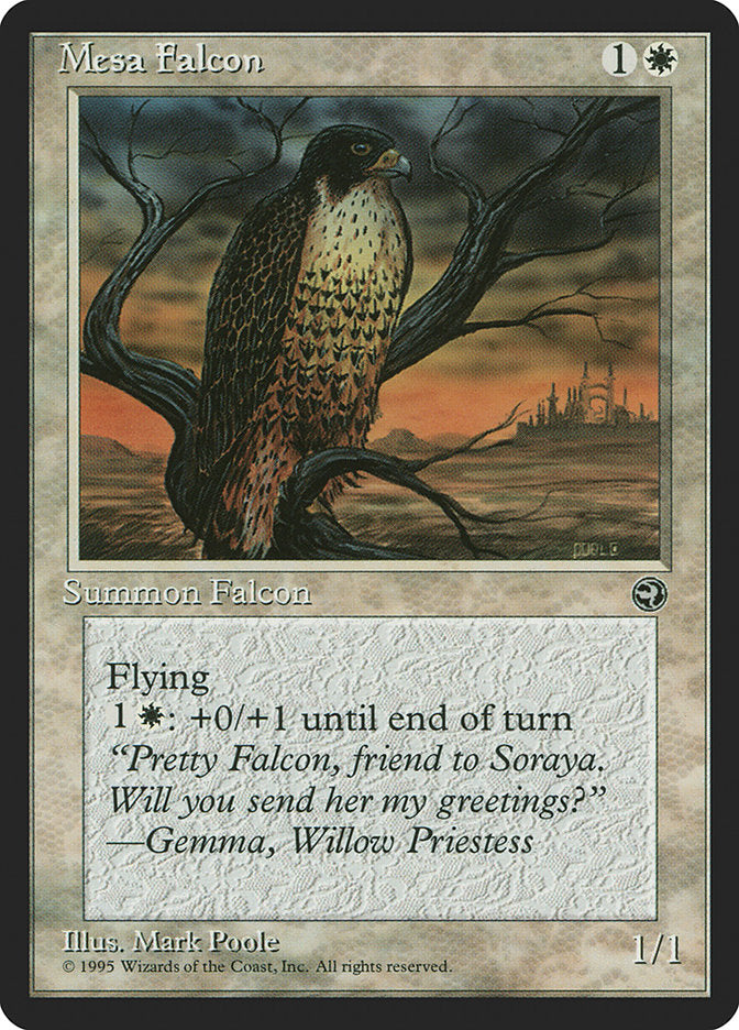 Mesa Falcon (Gemma Flavor Text) [Homelands] | Local Legends