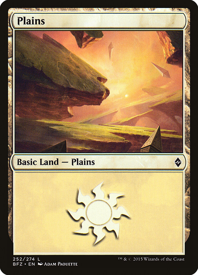 Plains (252a) [Battle for Zendikar] | Local Legends