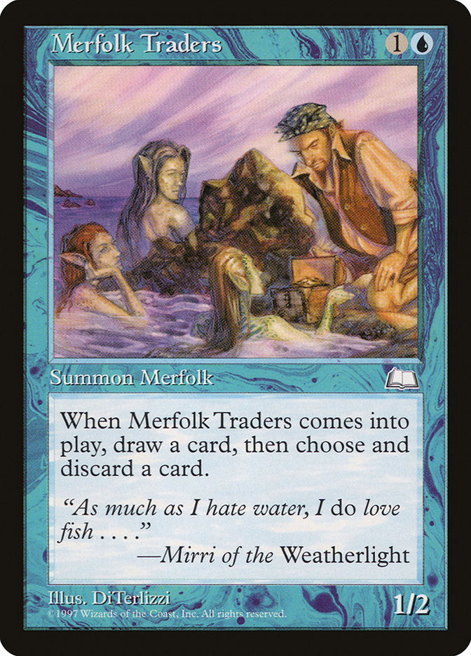 Merfolk Traders [Weatherlight] | Golgari Games