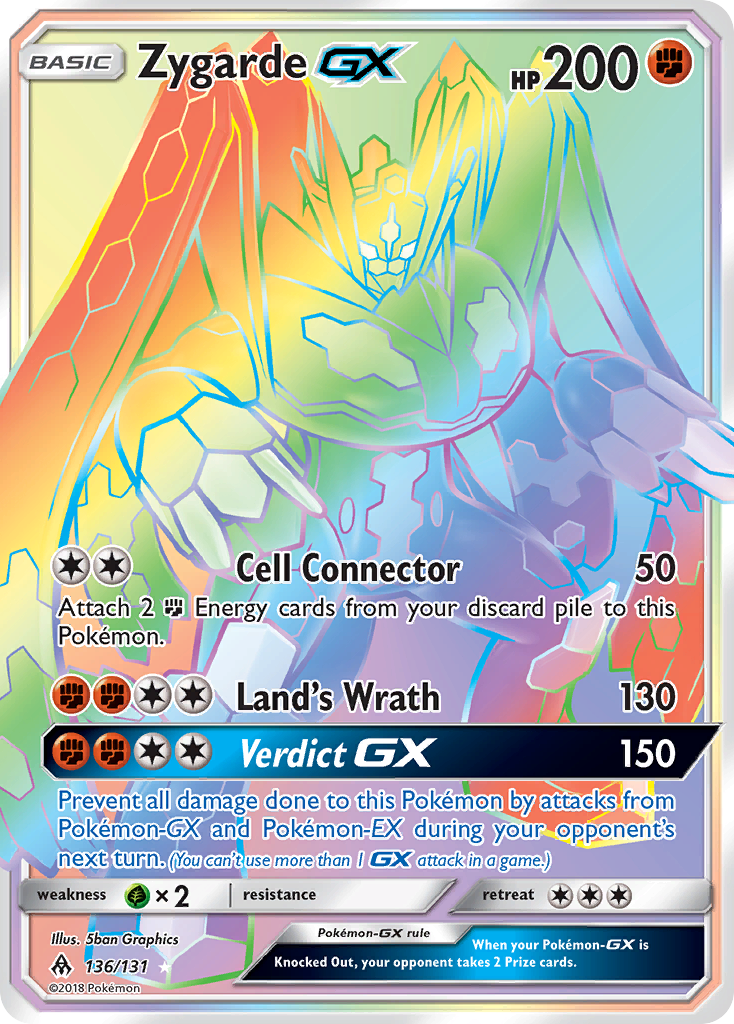 Zygarde GX (136/131) [Sun & Moon: Forbidden Light] | Golgari Games