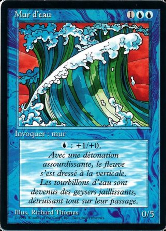 Wall of Water [Foreign Black Border] | Golgari Games