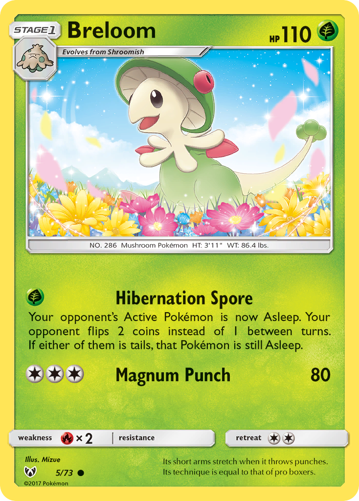 Breloom (5/73) [Sun & Moon: Shining Legends] | Golgari Games